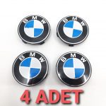 BMW  Jant Göbeği – Amblem – Siyah Çerçeveli 4 Lü Yan Sanayi Bütün